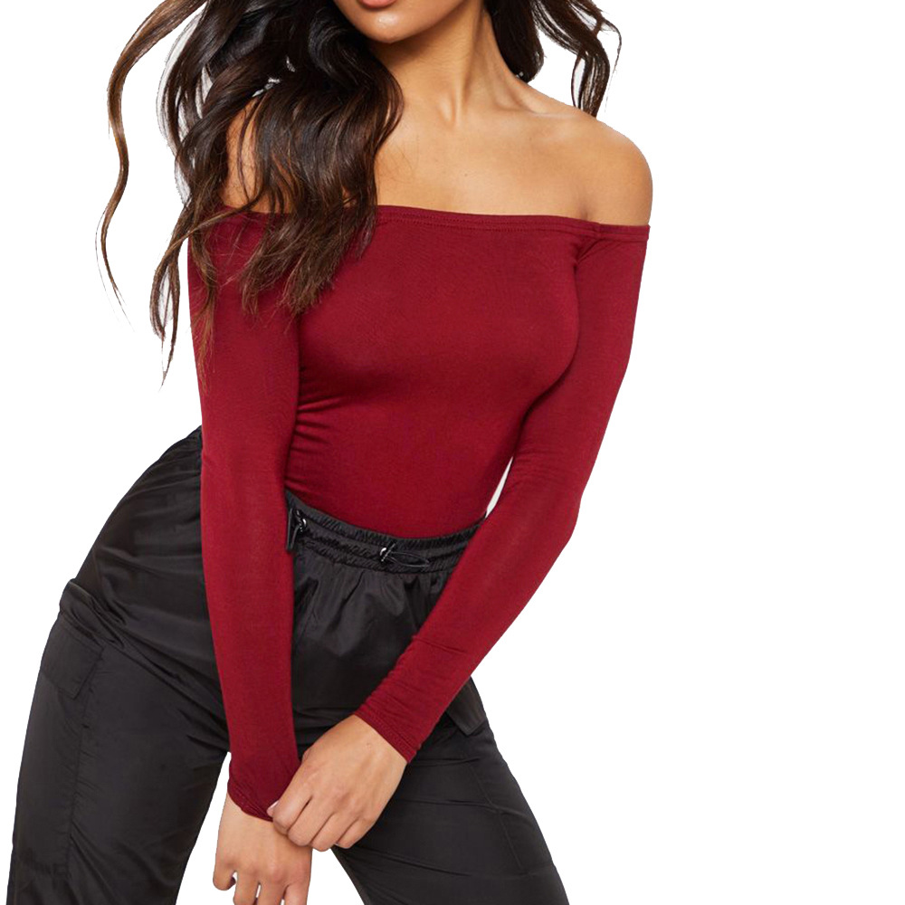 Long Sleeve Off Shoulder Jumpsuit Slim Fit Elegant Design Comfortable Fabric Spring Summer Fashion Wholesale