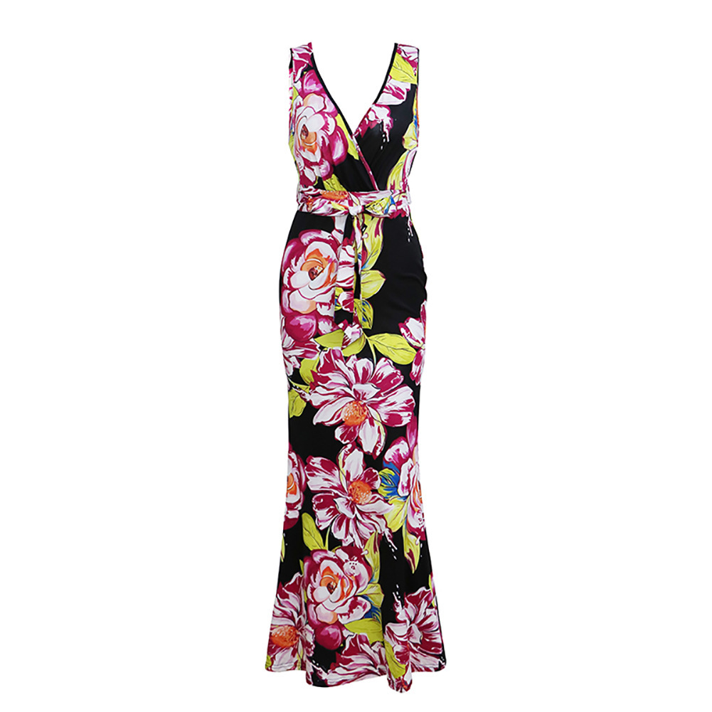 Summer Womens Dress V Neck Bodycon Fit Floral Print Adjustable Straps Casual or Party Wear Wholesale Available