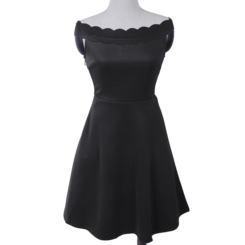 Sleeveless A Line Dress for Women Off Shoulder Design Summer Style Elegant Look Wholesale Available