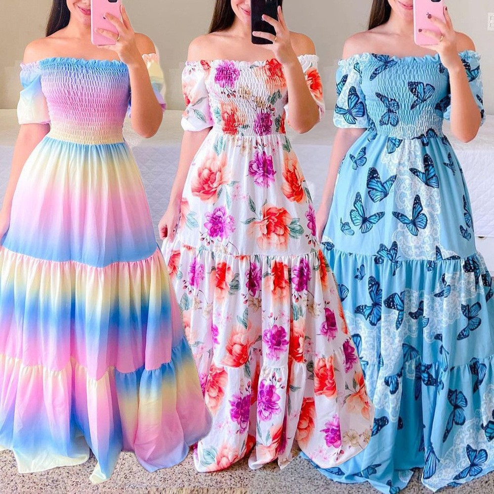 Women's Floral Summer Maxi Dress