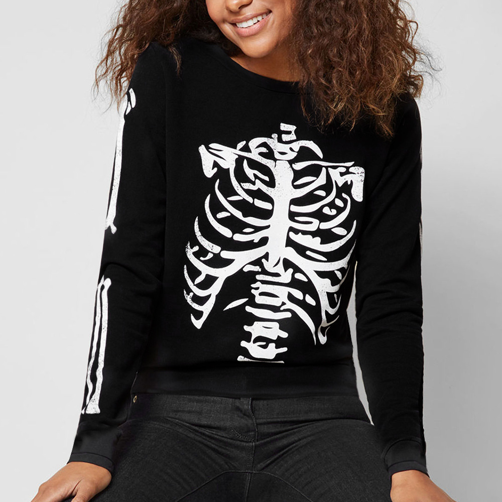 Womens Long Sleeve Dress Skull Print Casual Style Autumn Collection Wholesale Available bulk order