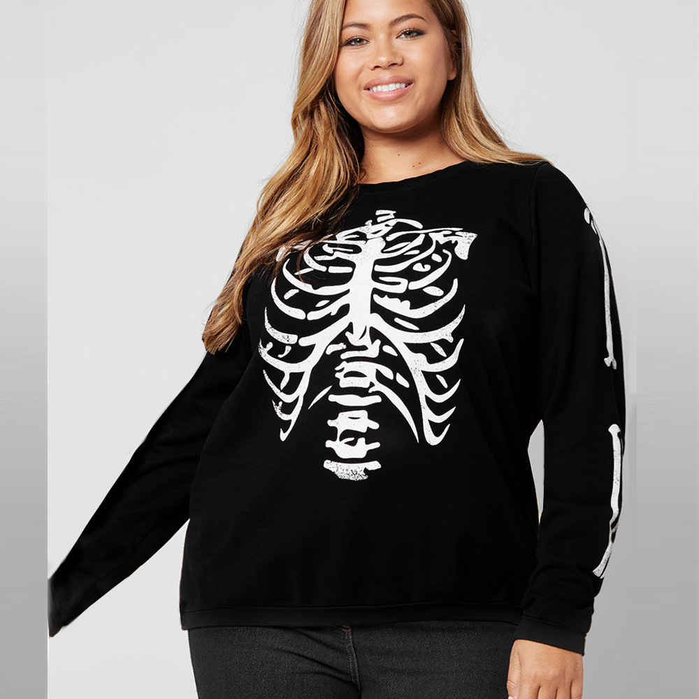 Womens Long Sleeve Dress Skull Print Casual Style Autumn Collection Wholesale Available bulk order