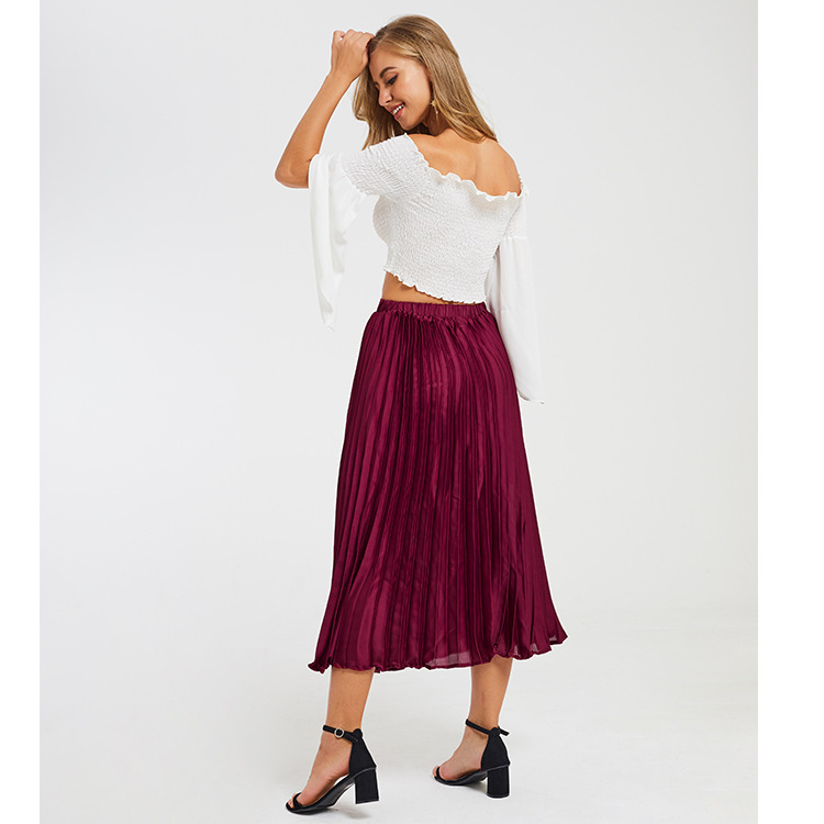 Pleated Skirt High End Fresh Sweet Style Womens Spring Fashion Wholesale Available low MOQ