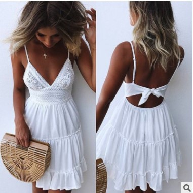 Lace Camisole Dress Sexy Design Summer Style Lightweight Fabric Perfect for Parties or Casual Outings Wholesale