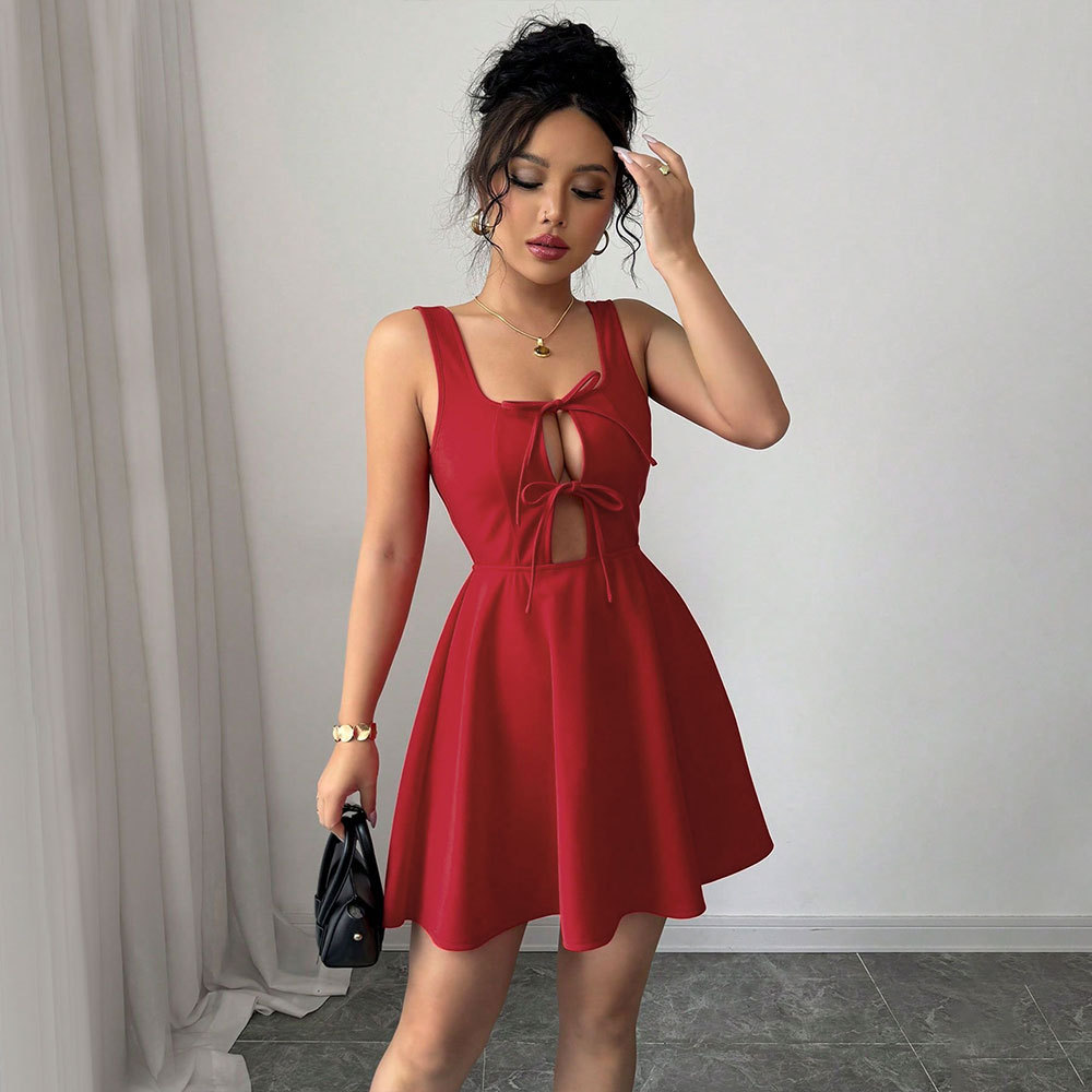 Women's Chic Square Neck Cami Dresses