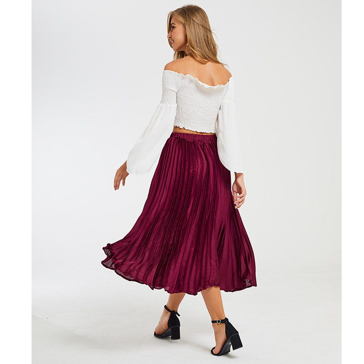 Pleated Skirt High End Fresh Sweet Style Womens Spring Fashion Wholesale Available low MOQ