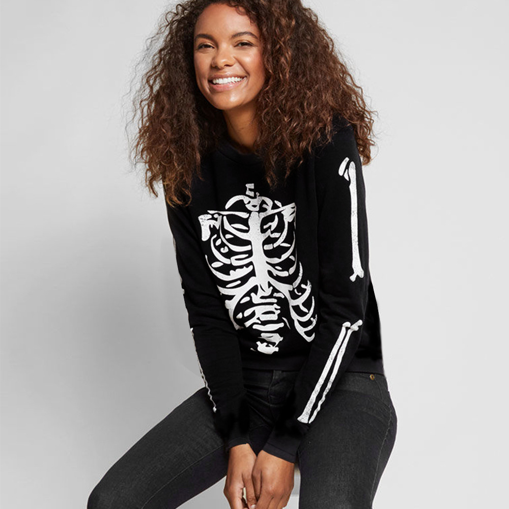 Womens Long Sleeve Dress Skull Print Casual Style Autumn Collection Wholesale Available bulk order