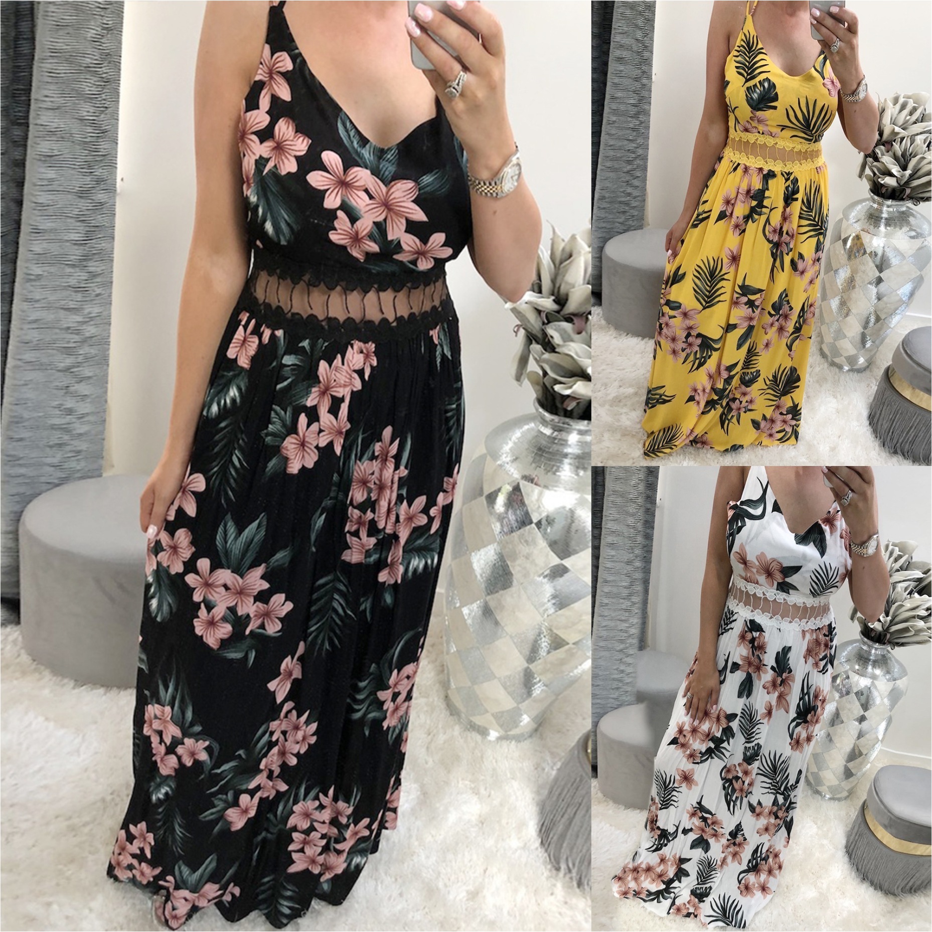 Womens Lace Floral Print Slip Dress Elegant Summer Style Perfect for Parties and Casual Outings Wholesale Available