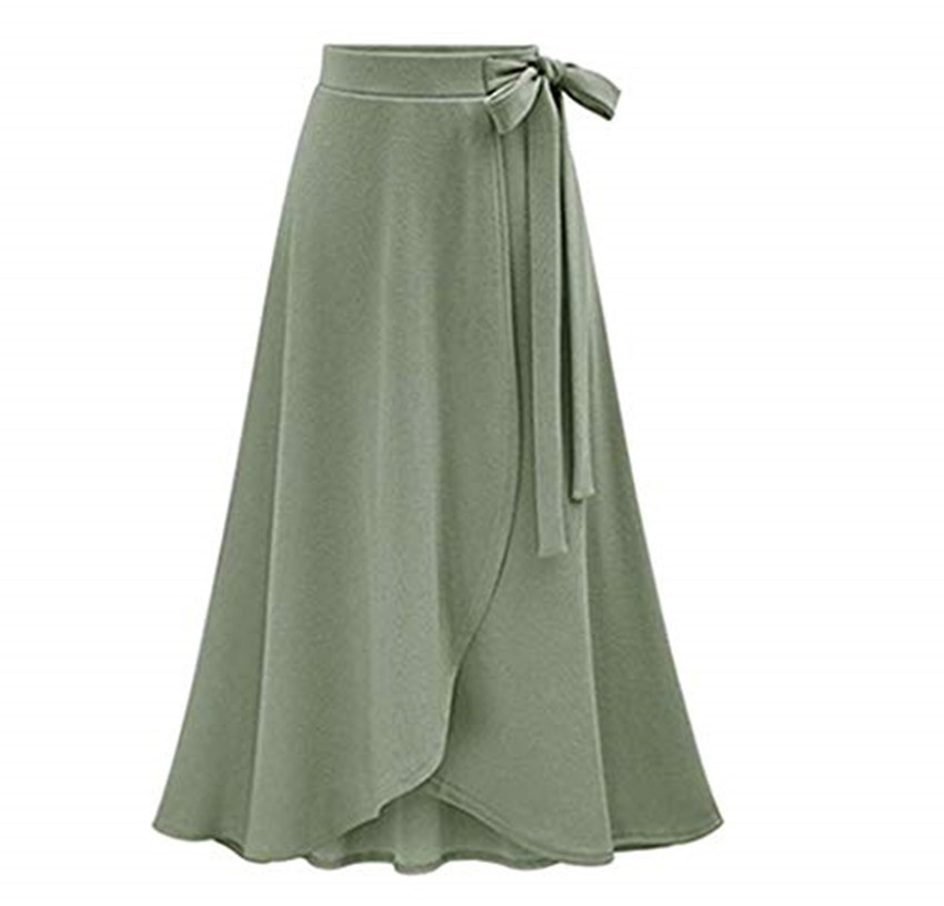 High Waist Midi Skirt Split Design Plus Size Adjustable Tie Casual or Formal Wear Ready to Ship