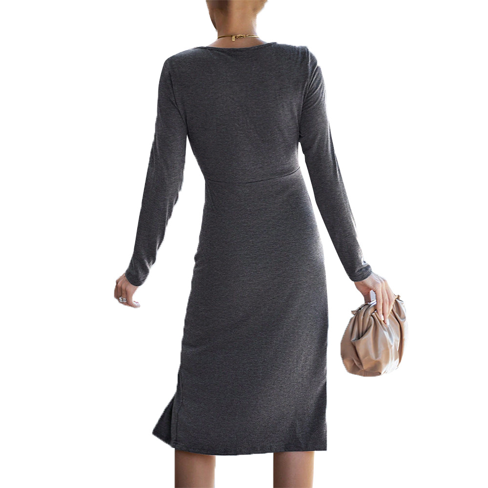 Women's Elegant Casual Slim Fit Maxi Midi Office Dress