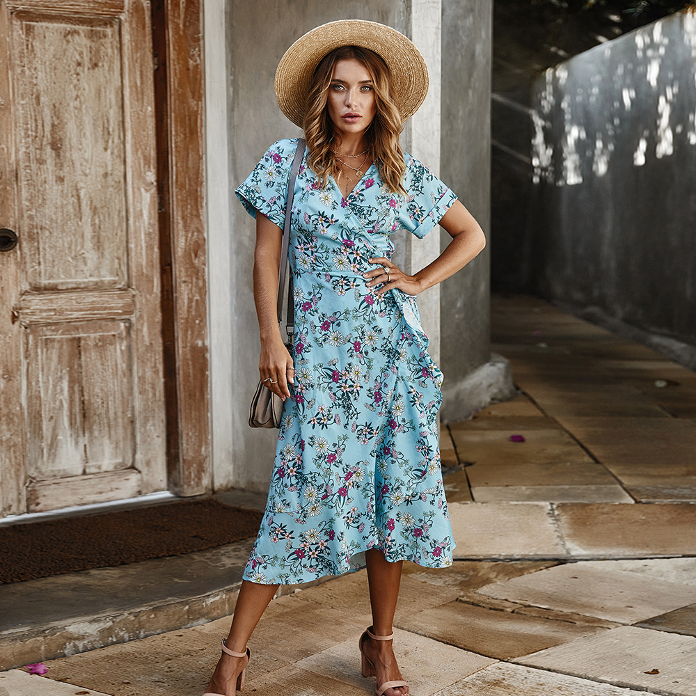 Elegant Floral Maxi Dress for Women Original Design High End Quality Perfect for Parties or Casual Wear Wholesale