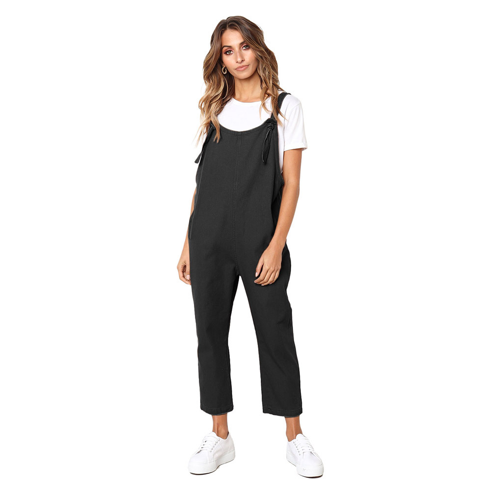 Wide Leg Jumpsuit for Women Summer Style Loose Fit Slimming Design Adjustable Straps Casual Wear Wholesale