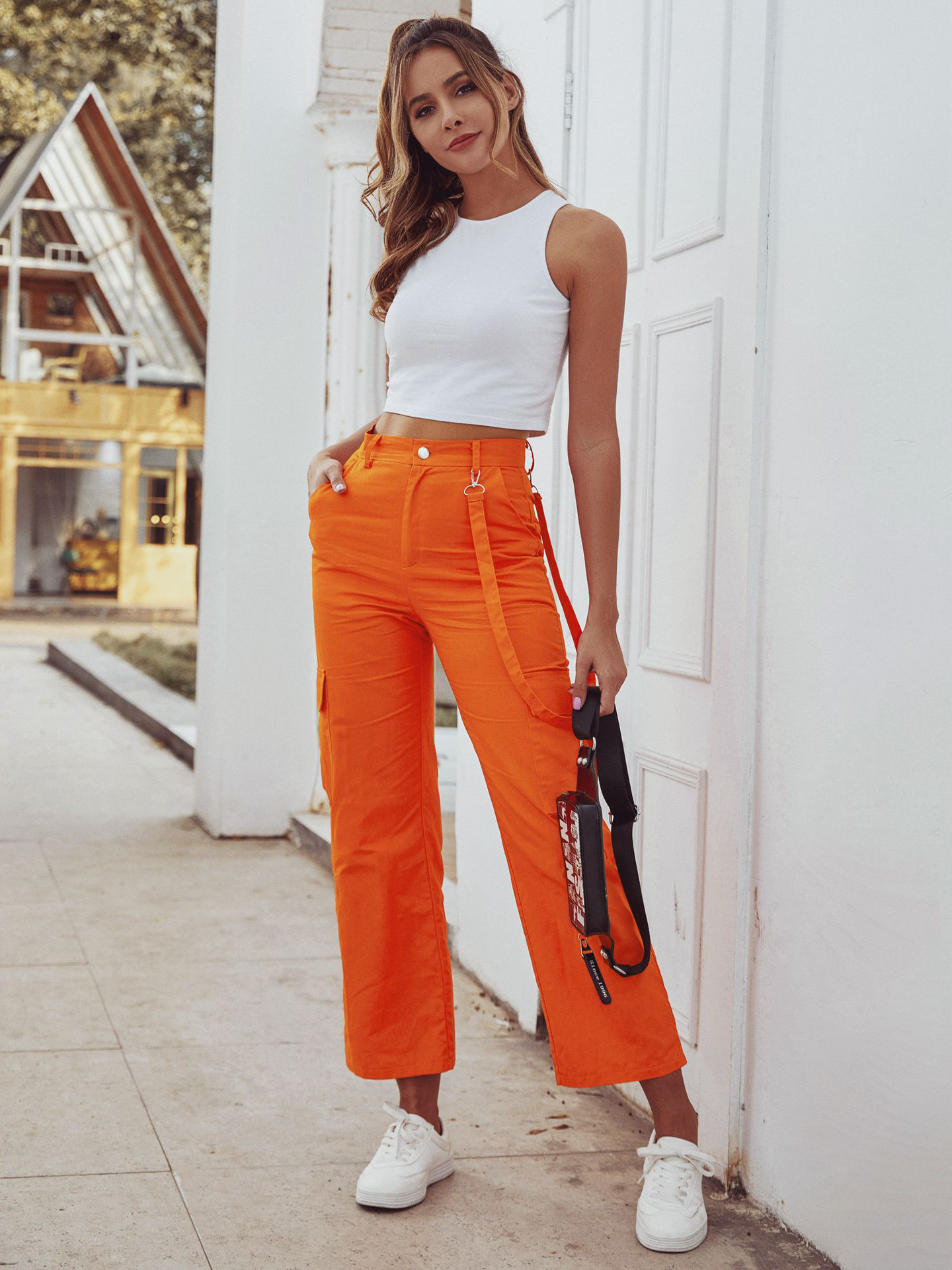 High Waisted Wide Leg Pants Casual Comfortable Street Style Perfect for Sports and Everyday Wear Wholesale Available