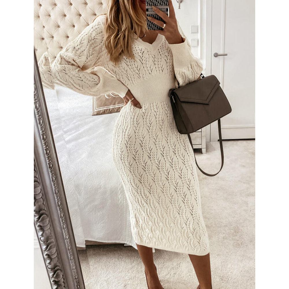 Long Sleeve Knitted Sweater Warm Sexy Bodycon Fit Autumn Fashion for Women Wholesale Available