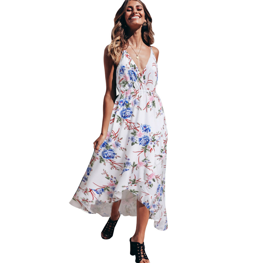 Womens Floral Print Cami Dress Sexy Stylish Lightweight Spring Summer Fashion Wholesale Available