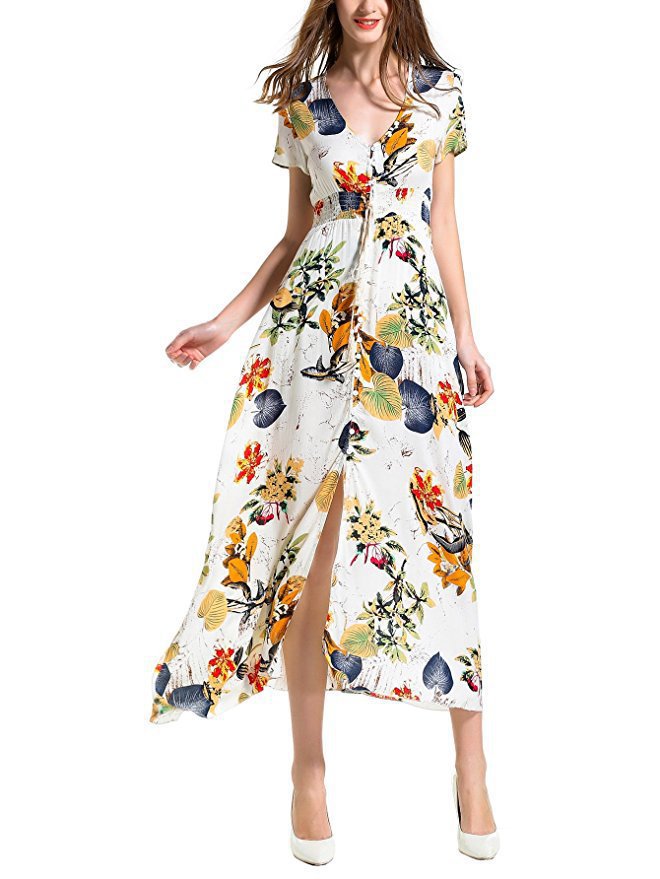 Women's Vintage Relaxed Vacation Dresses