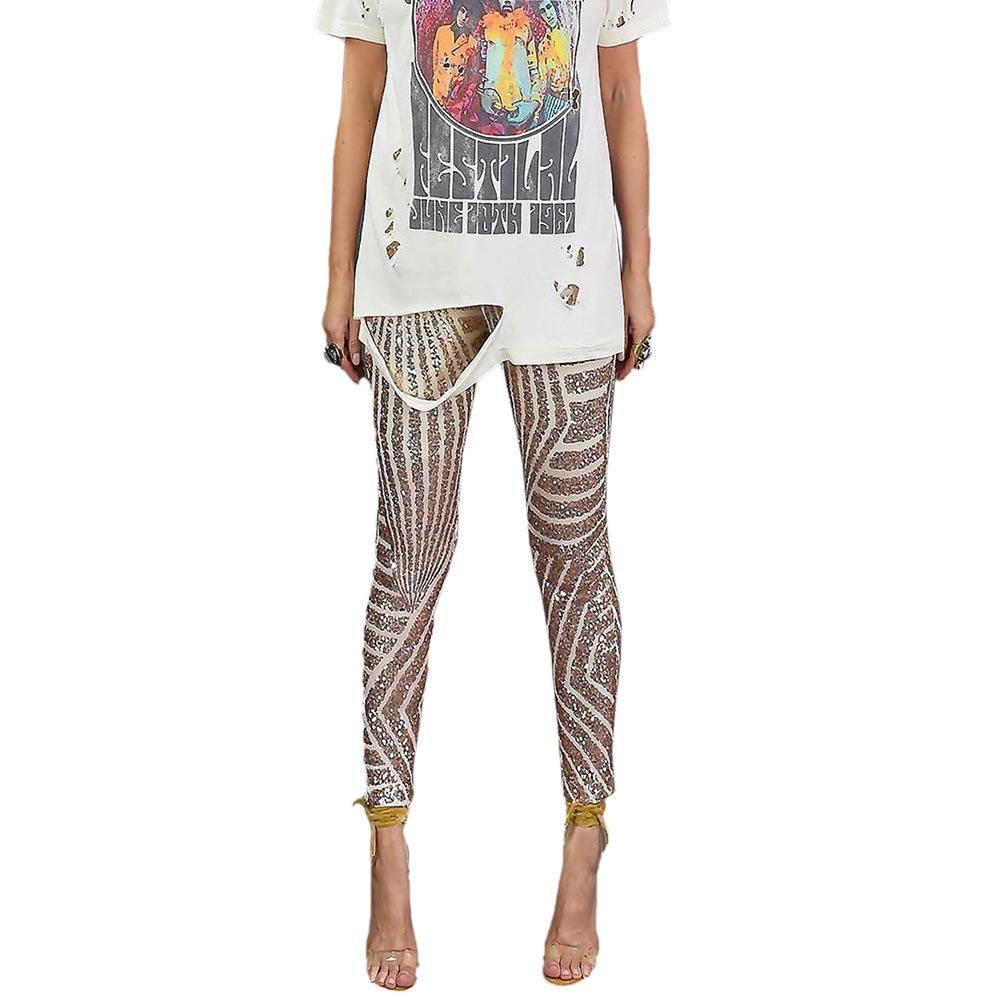 High Waisted Sequin Pants for Women Slim Fit Straight Leg Casual Style Perfect for Autumn and Winter Gatherings