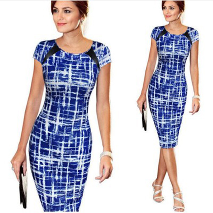 Summer Floral Print Short Sleeve Bodycon Dress for Women Stylish Comfortable Versatile Perfect for Casual or Party