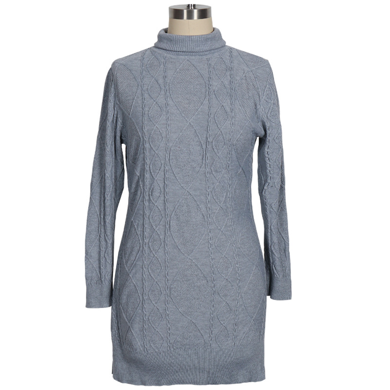Knit Sweater Dress High Neck Bodycon Fit Elegant Style Autumn Winter Fashion for Women Ready to Ship
