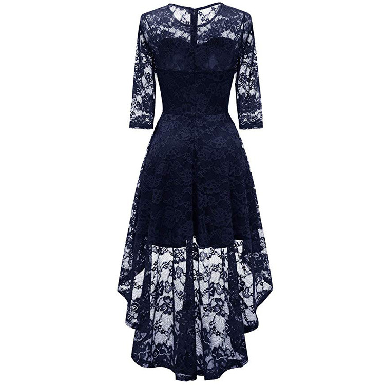 Women's Lace Crew Neck Dresses