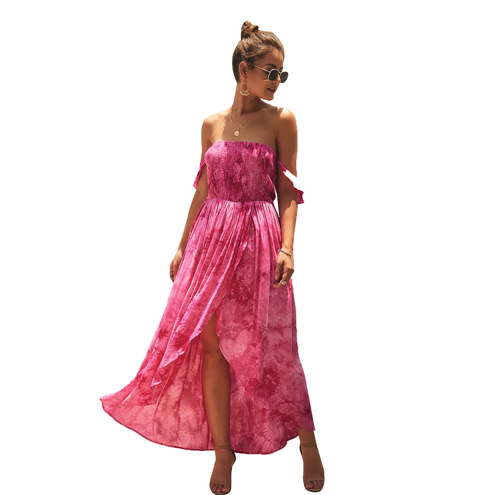 Summer Floral Off Shoulder Dress Original Design Trendy Style Comfortable Fit Perfect for Parties and Casual Outings