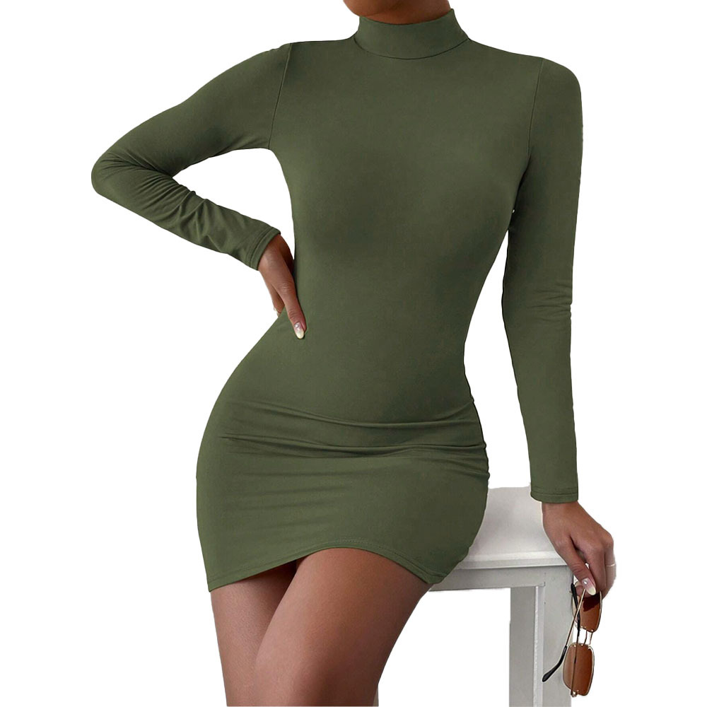 Women's Elegant Slim Fit Mini High Waist Bodycon Dress