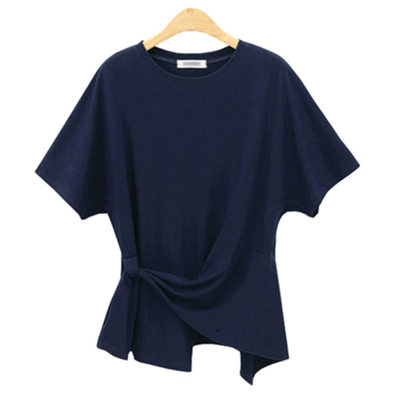 Womens Plus Size Short Sleeve T Shirt Casual Loose Fit Round Neck Fashionable Design Summer Wear OEM Available