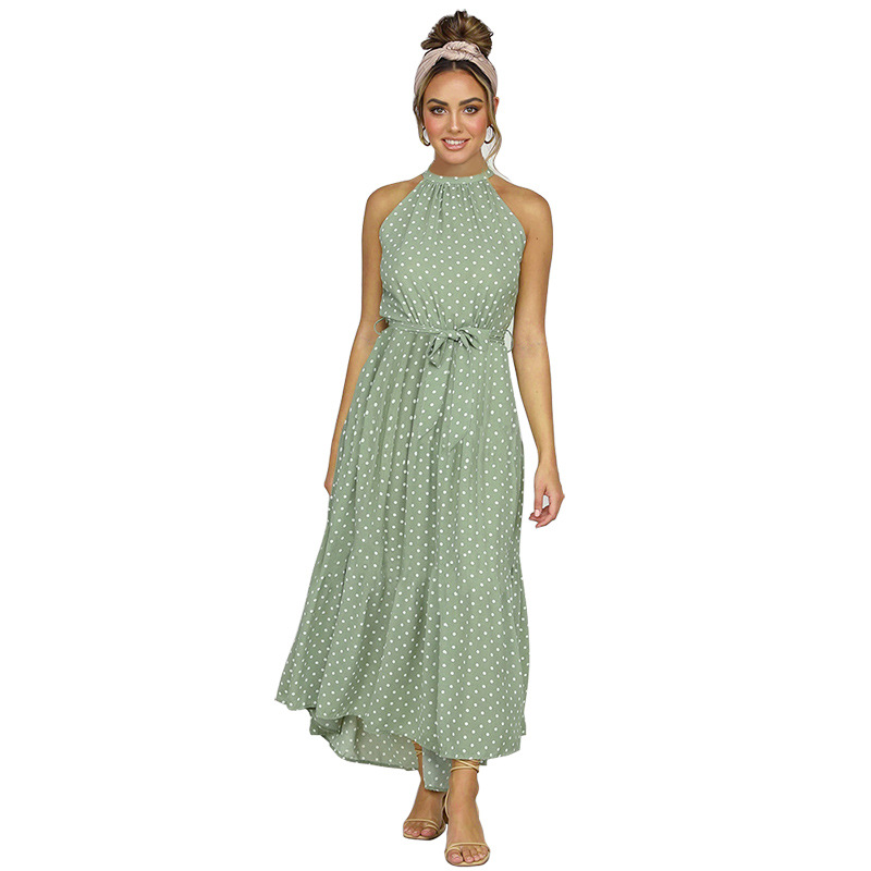 Sleeveless Polka Dot Dress Fashionable Sexy Spring Summer Style Perfect for Parties and Casual Outings Wholesale
