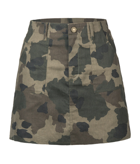 Camouflage Midi Skirt Casual Style Versatile Fit Fashionable Design Perfect for Everyday Wear Wholesale Available