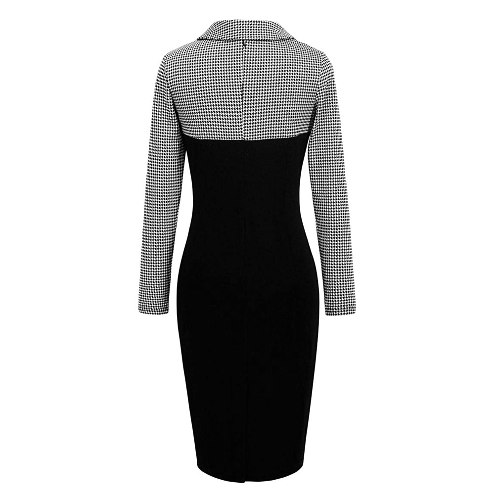 Floral Print Long Sleeve Dress Irregular Lapel Bodycon Fit Midi Length Perfect for Parties and Casual Outings
