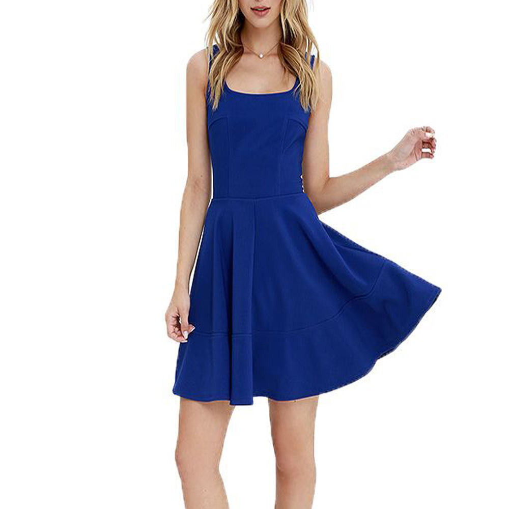Fashionable Slim Fit Solid Color Square Neck Backless Dress Elegant Design Versatile Style Perfect for Parties and