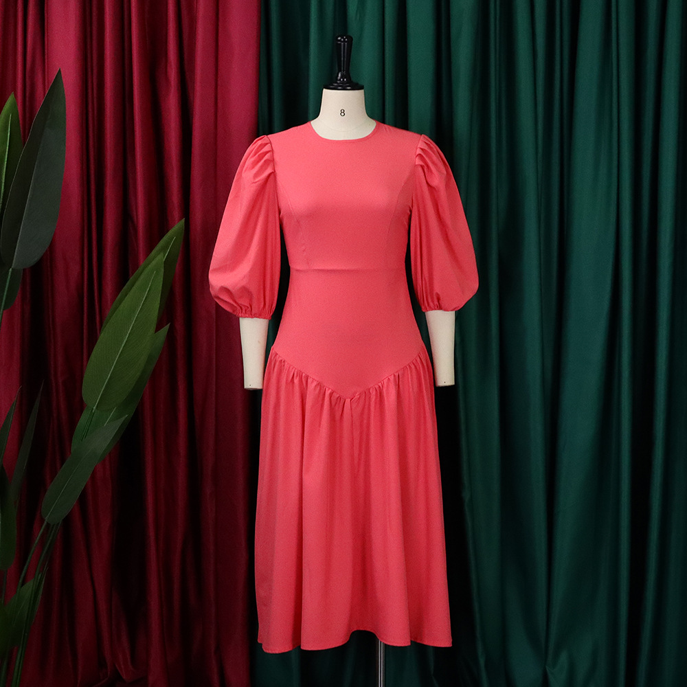 New Fashion Puff Sleeve Dress