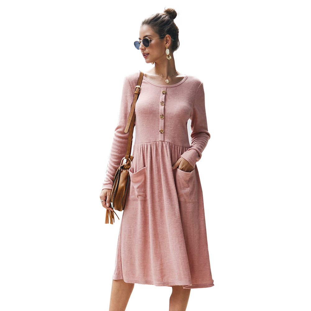 Knitted Bodycon Dress Original Design Autumn Winter Style Comfortable Fabric Trendy Colors Wholesale Available