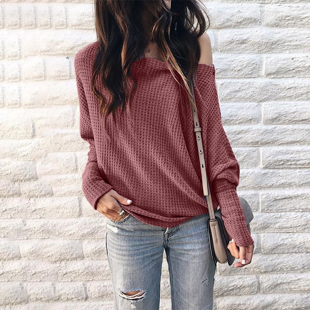 Off Shoulder Lantern Sleeve Batwing Top Stylish Fall Design Comfortable Fit Trendy Colors Perfect for Casual Outings