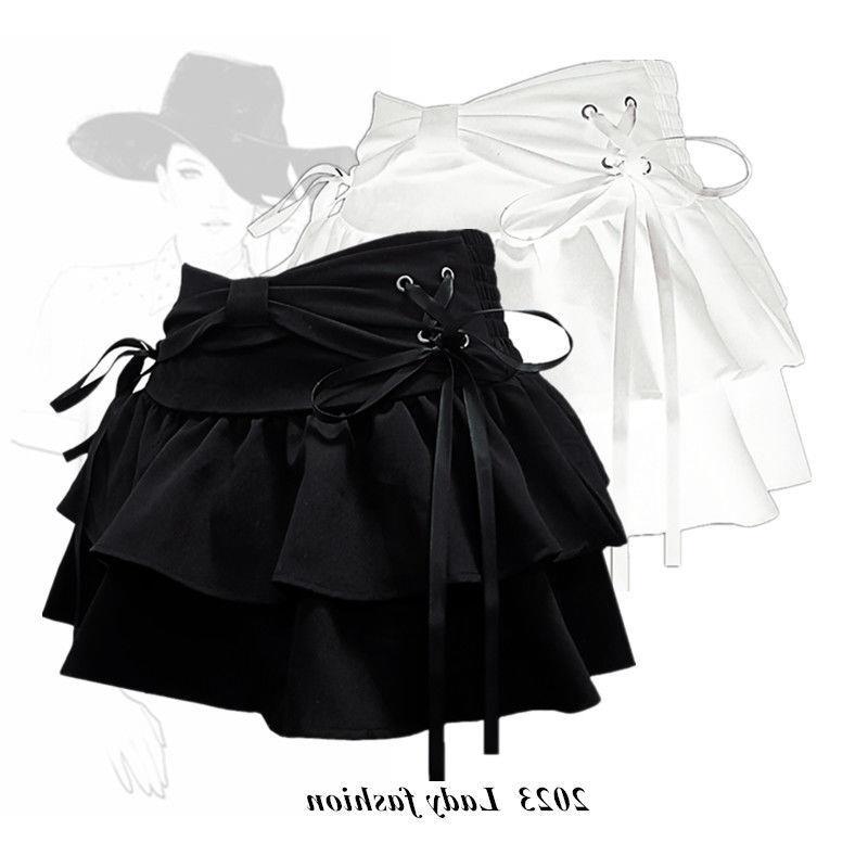 Blue Denim Pleated Skirt Slim A Line Design Trendy Style Versatile for Casual Wear Wholesale Available