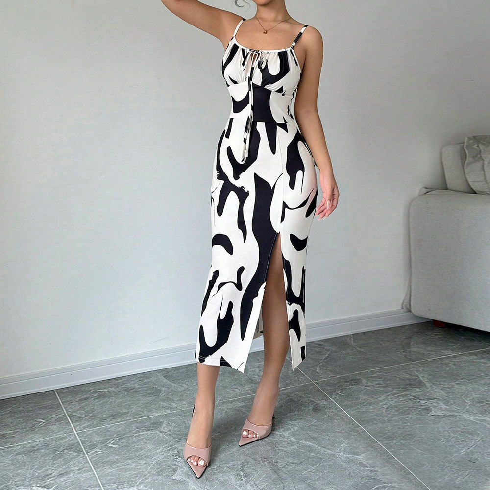 New Spring Summer Women's Dress with Cow Pattern