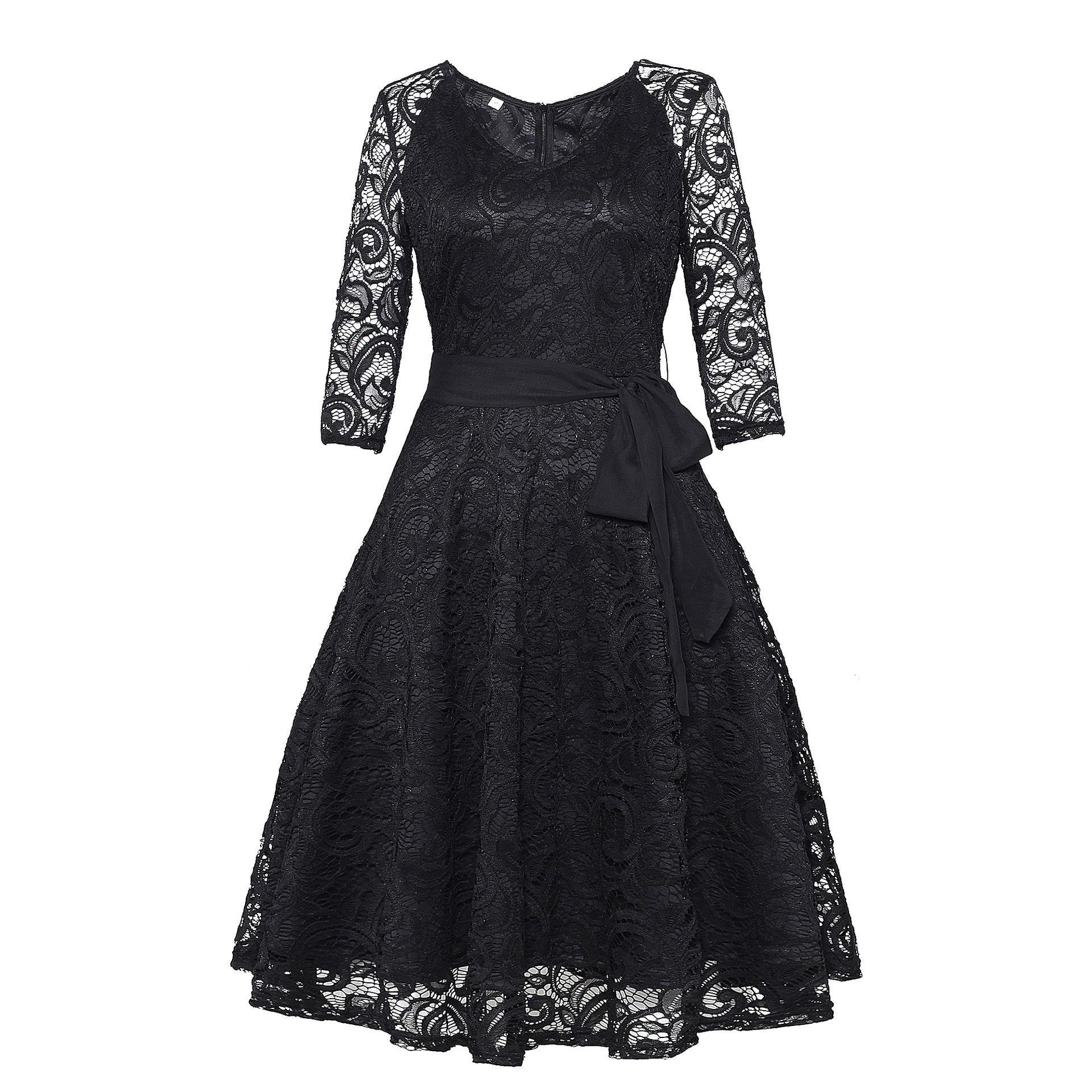 Vintage Lace A Line Dress High End European Style Spring Fashion for Women Wholesale Available