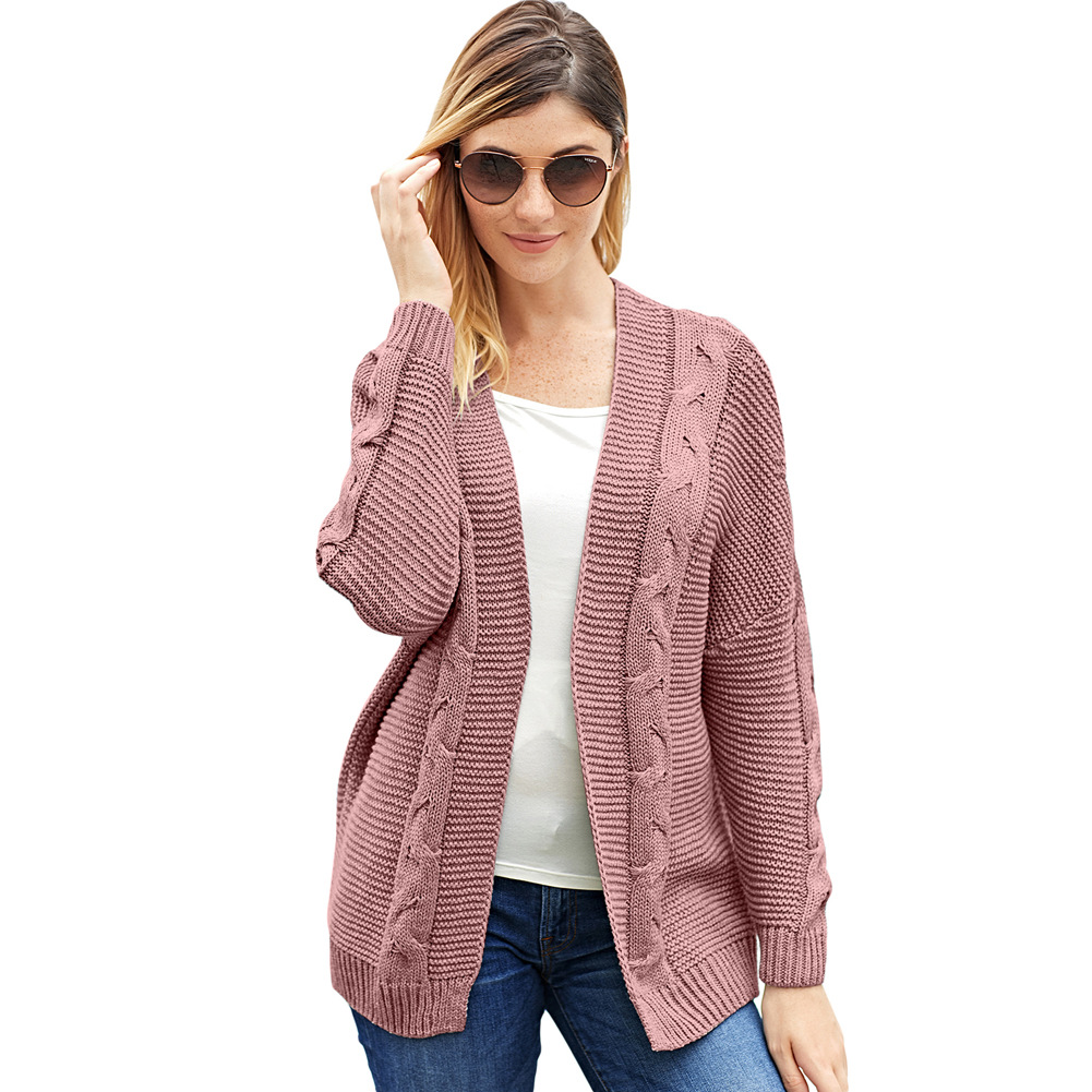 Womens Mid Length Cardigan Sweater Long Sleeve Cozy Knit Winter Fashion Wholesale Available