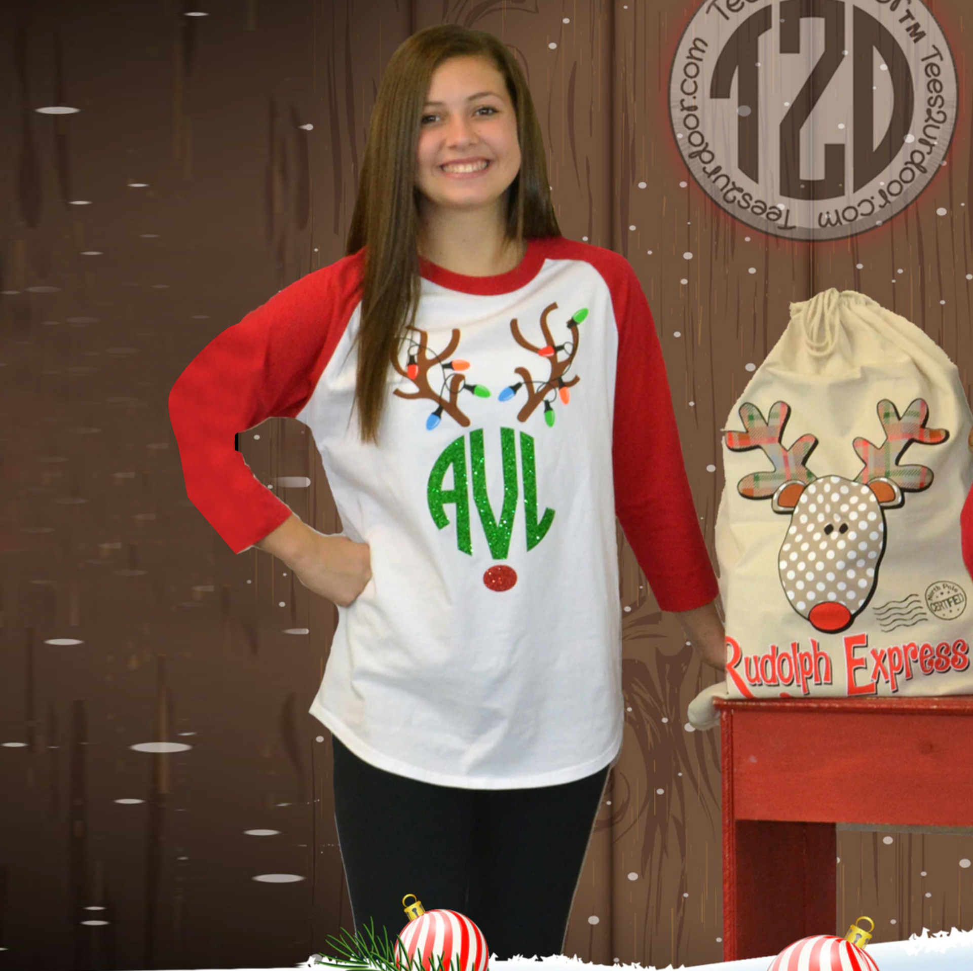 Womens Long Sleeve T Shirt Round Neck Printed Comfortable Fabric Autumn Fashion Christmas Occasion Wholesale
