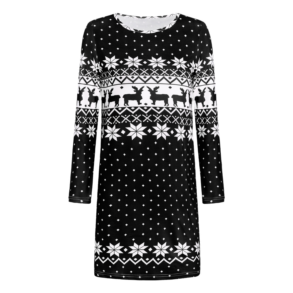 Plus Size Womens Knit Sweater Dress Long Sleeve Autumn Winter Style Comfortable Fabric Wholesale Availability