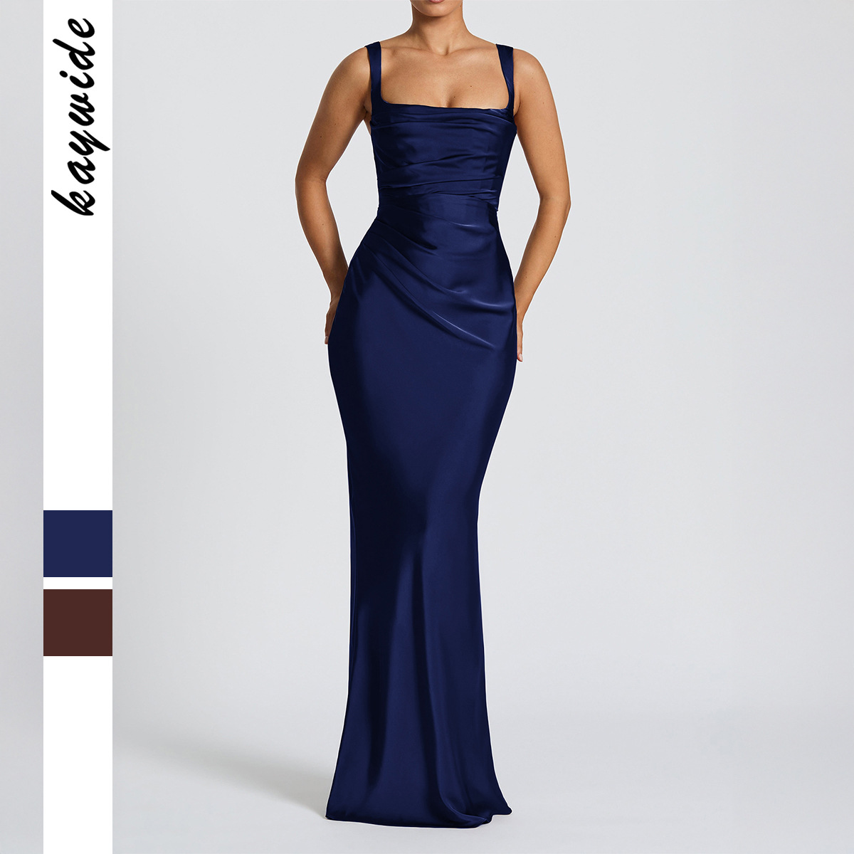 Elegant Sleeveless Bodycon Long Dress for Women Autumn Winter