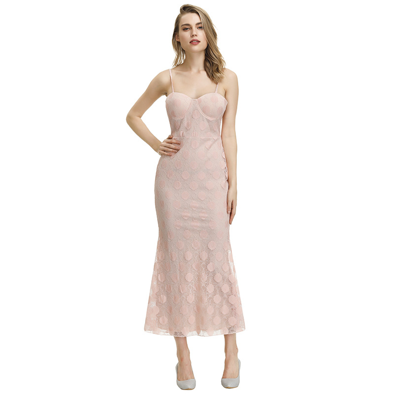 Womens Bodycon Pencil Dress Sexy Spaghetti Strap Slim Fit Elegant Design Perfect for Parties and Events Wholesale