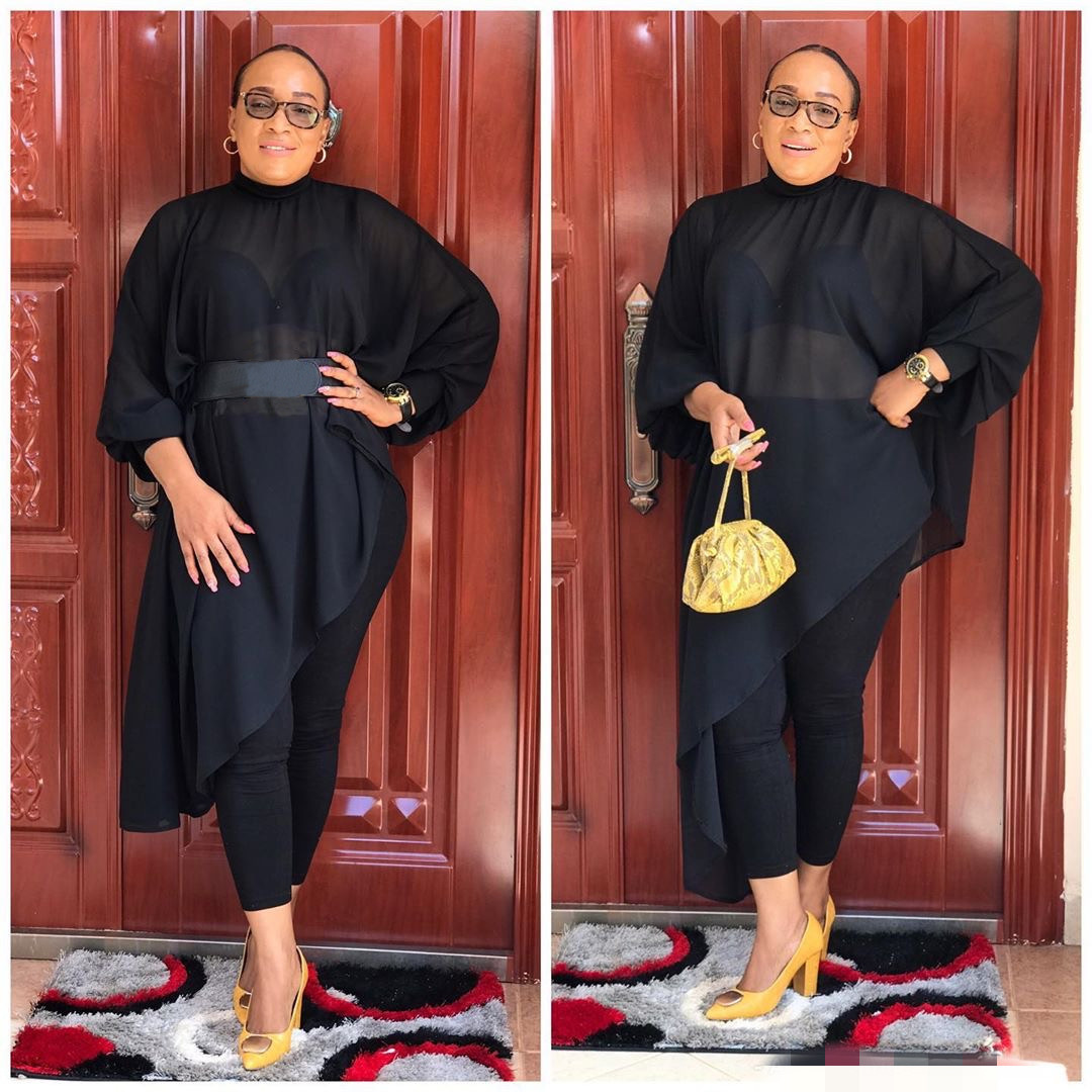 African Women's Fashion Solid Color Plus Size Mom Dress Irregular Chiffon Cross Border Dress