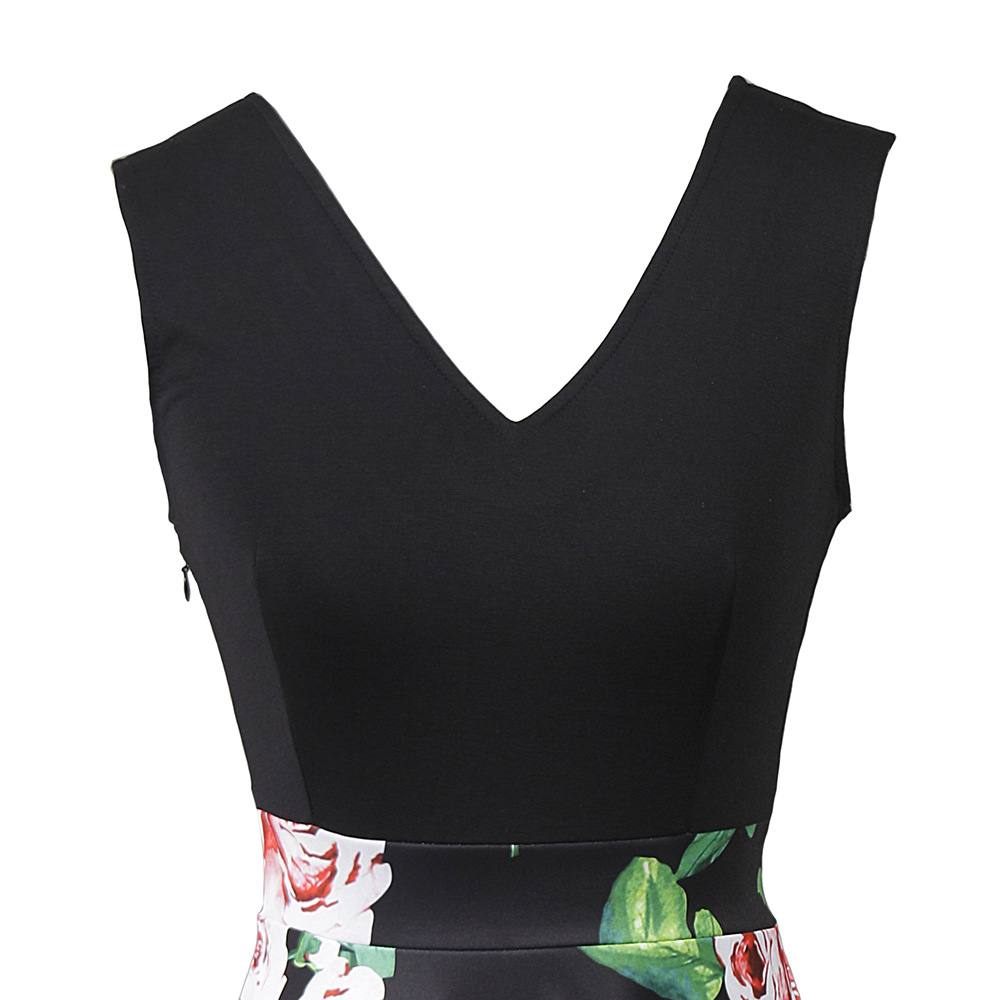 V Neck Knit Dress Summer Style Flowy A Line Silhouette Elegant Casual Wear Wholesale Availability