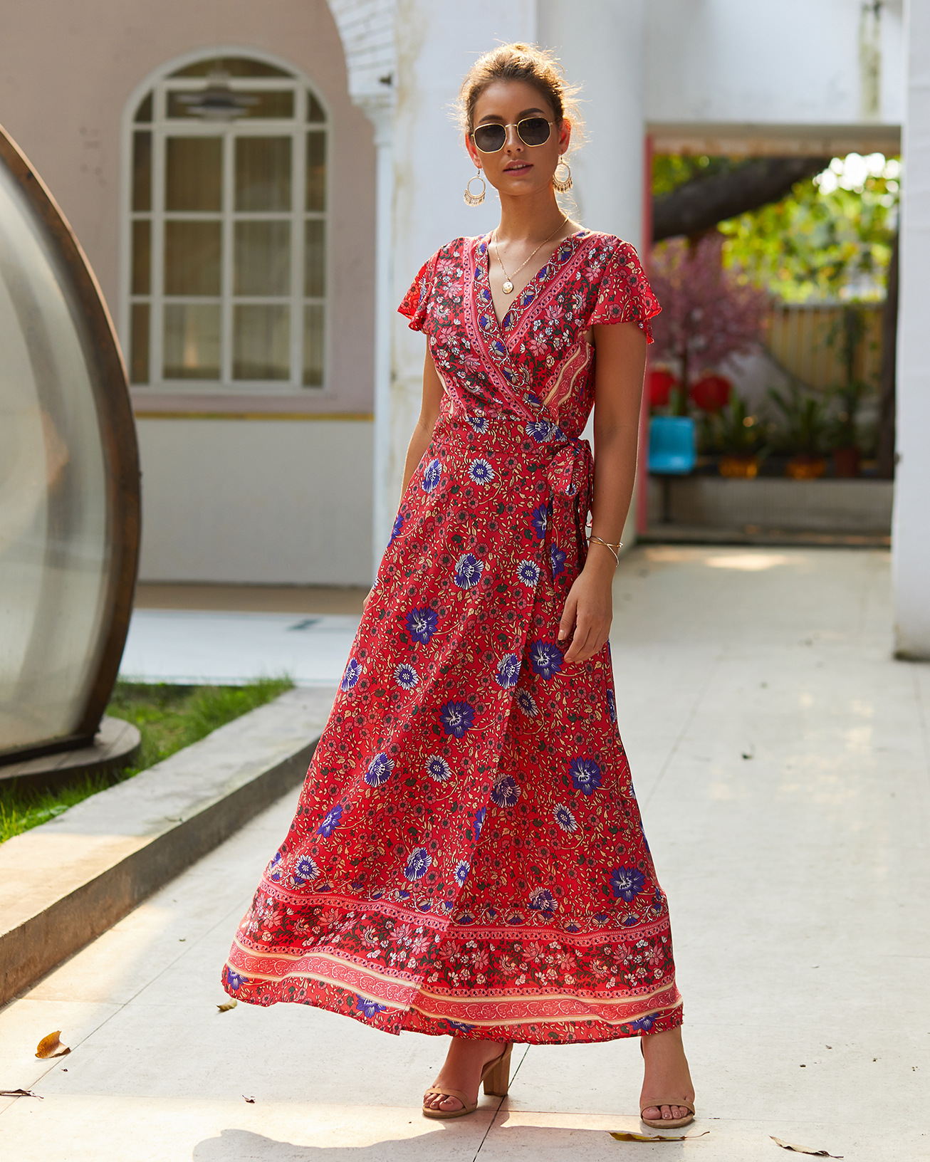 Summer Floral Maxi Dress for Women Casual Sexy Comfortable Perfect for Vacation Ready to Ship