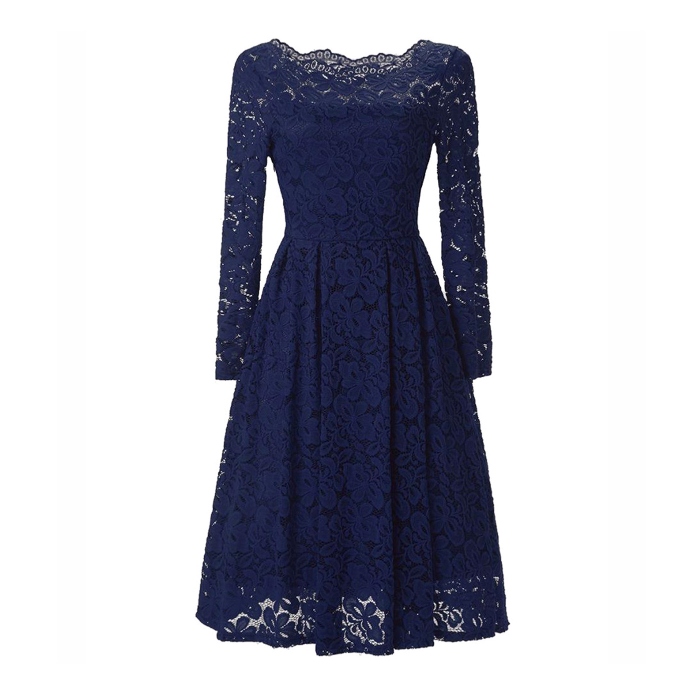Lace Long Sleeve Dress Elegant Design Sexy Fit Spring Summer Fashion Perfect for Parties and Special Occasions