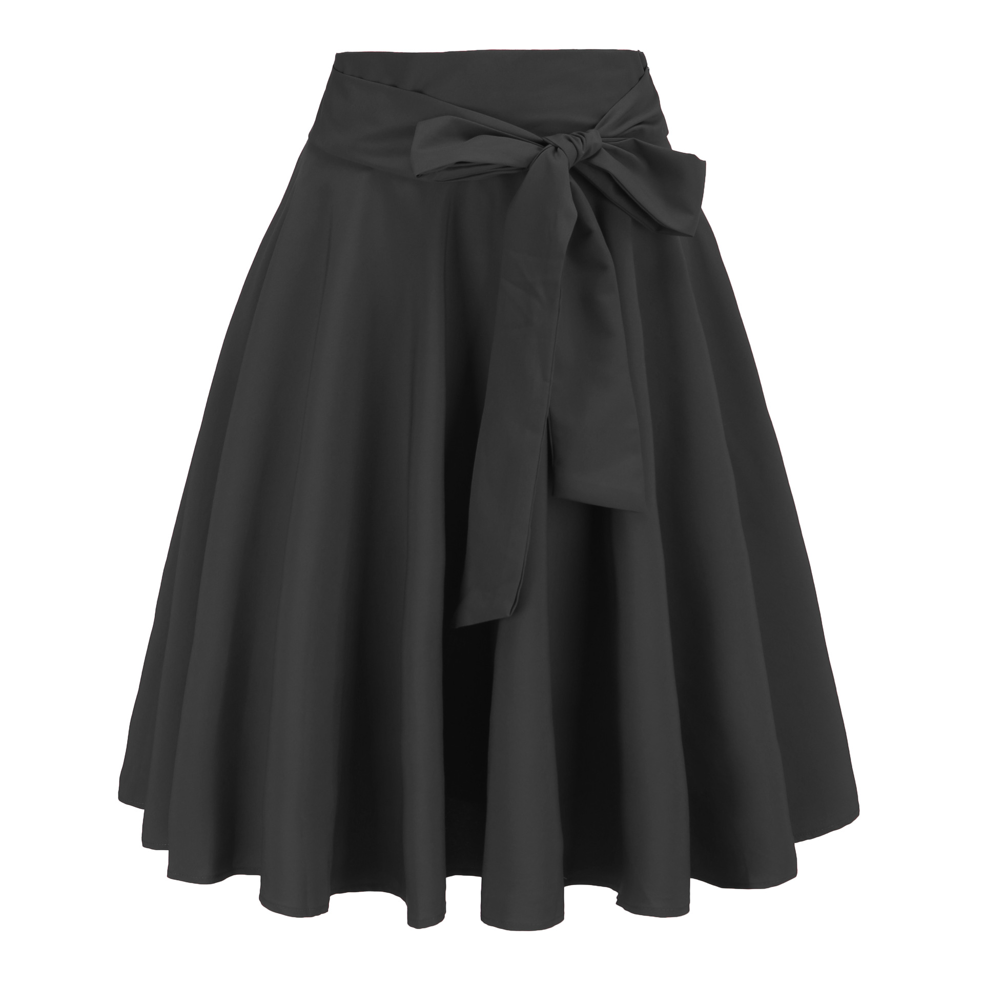 High Waisted A Line Skirt Elegant OL Style Lace Up Design Flowy Hem Perfect for Office Wear Wholesale Available
