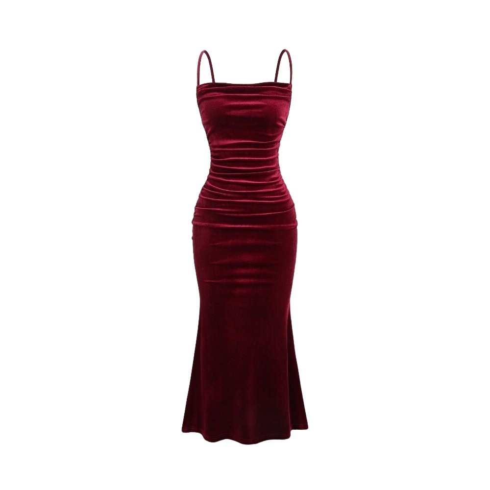 Women's Elegant Strappy Maxi Midi Party Dress