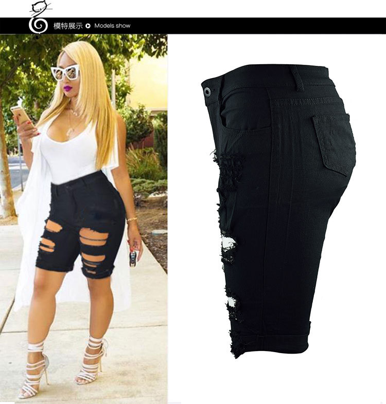 High Waisted Denim Shorts Trendy Style Unique Design Comfortable Fit Summer Casual Wear Wholesale Available