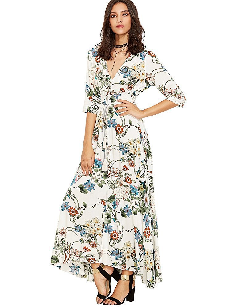 Women's Vintage Relaxed Vacation Dresses